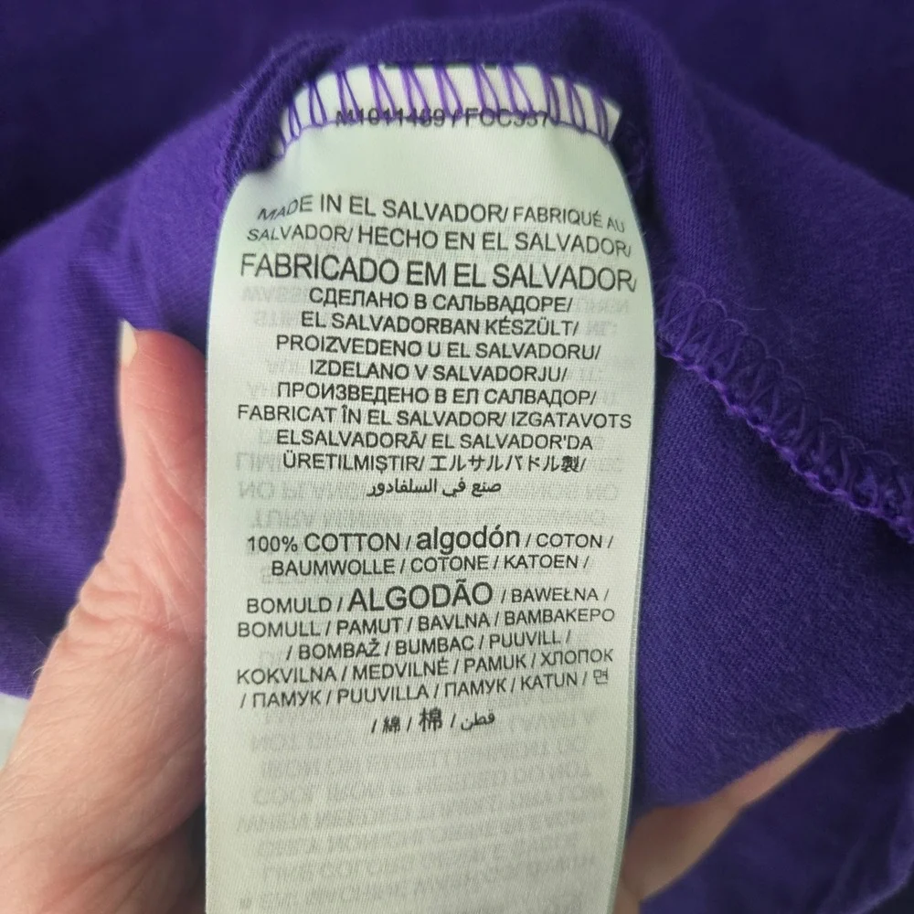 Nike Colorado Rockies Womens Long Sleeve‎ T-Shirt Purple Camo Swoosh MLB Medium